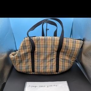 Burberry dog/pet carrier